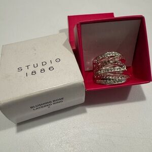 AVON Studio 1886 Blushing Rose and Silver Ring